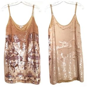 Boston Proper Aztec Print Sequin & Bead Dress NWT Size 8